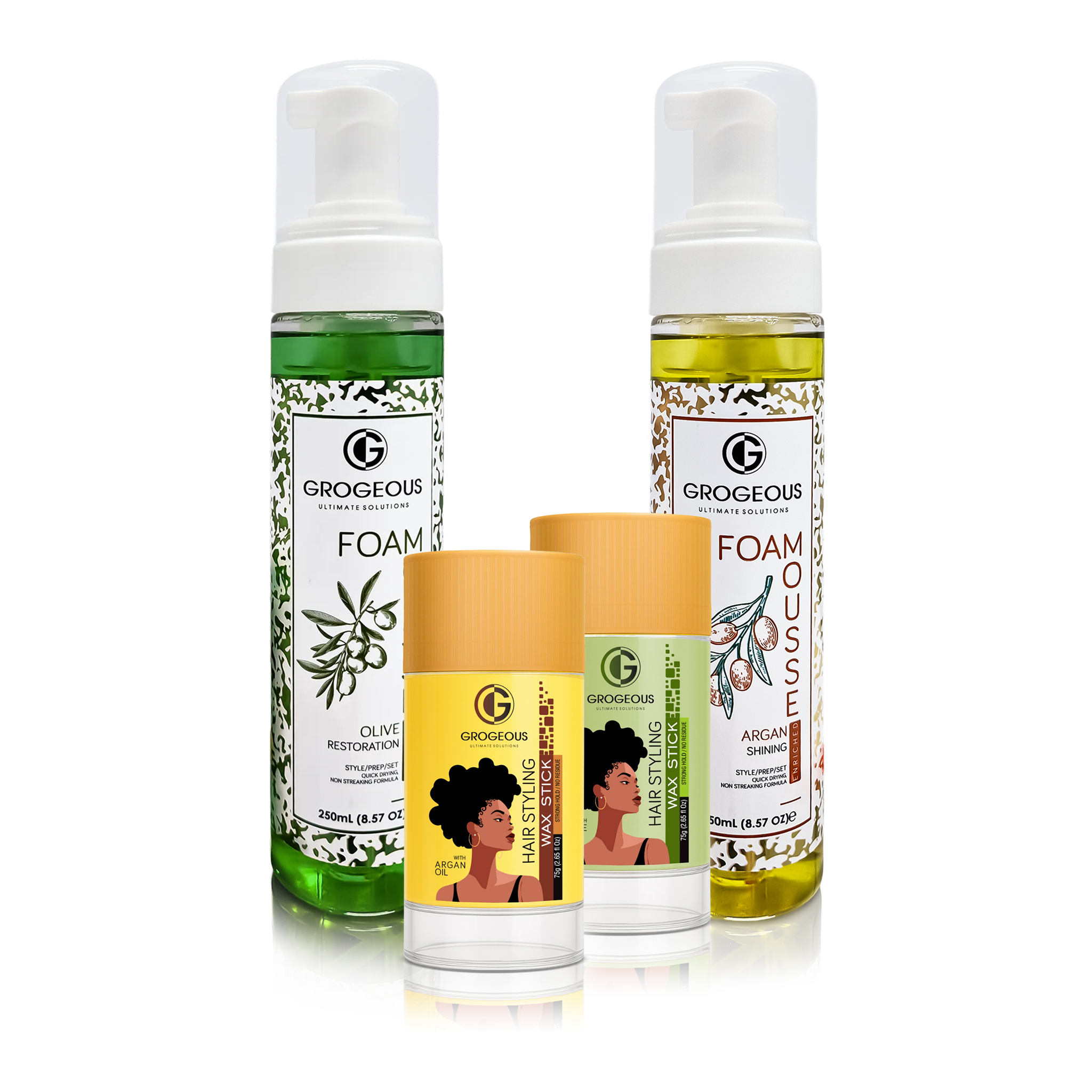 Three hair care products from Grogeous