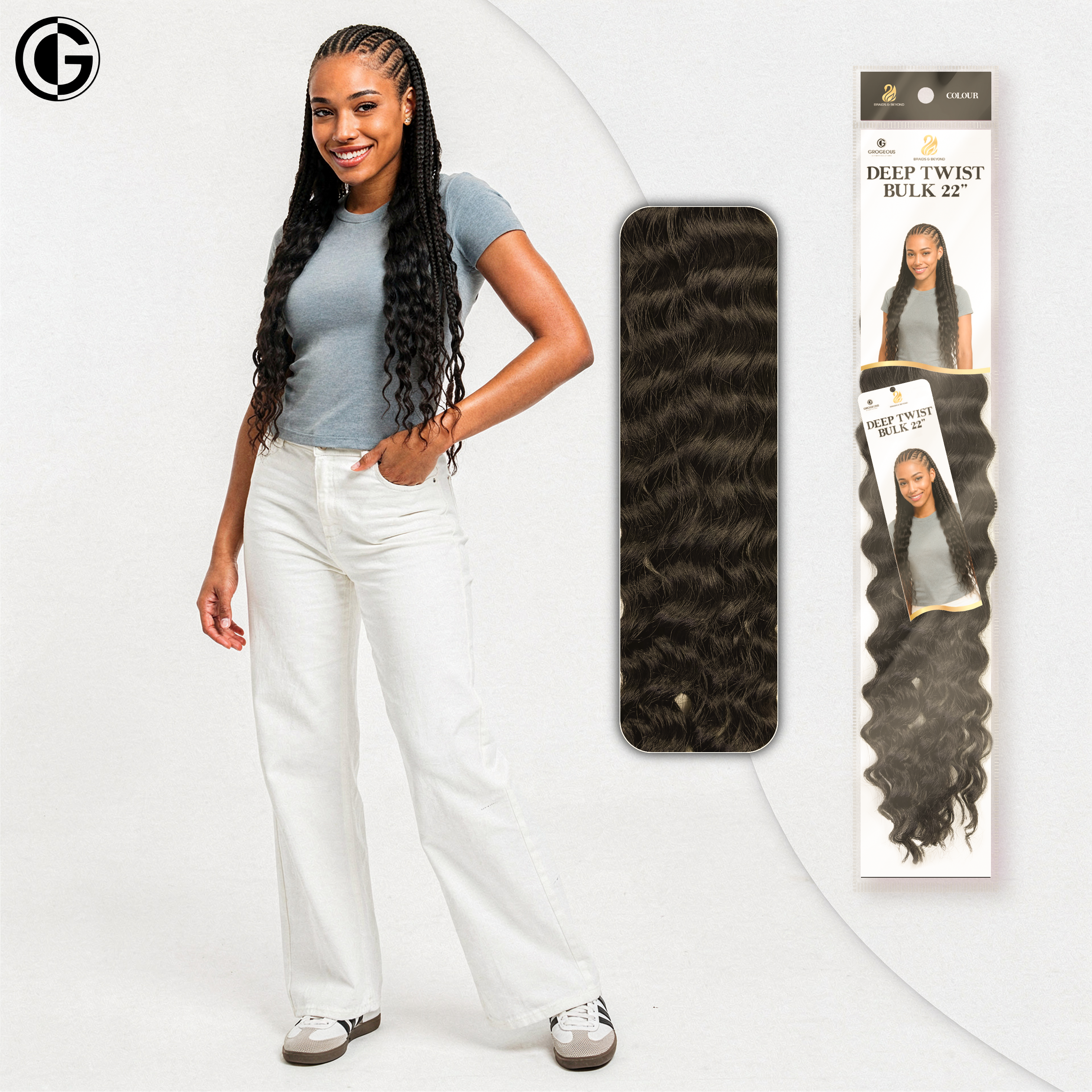Deep Twist Bulk - Synthetic Hair Extension| Grogeous
