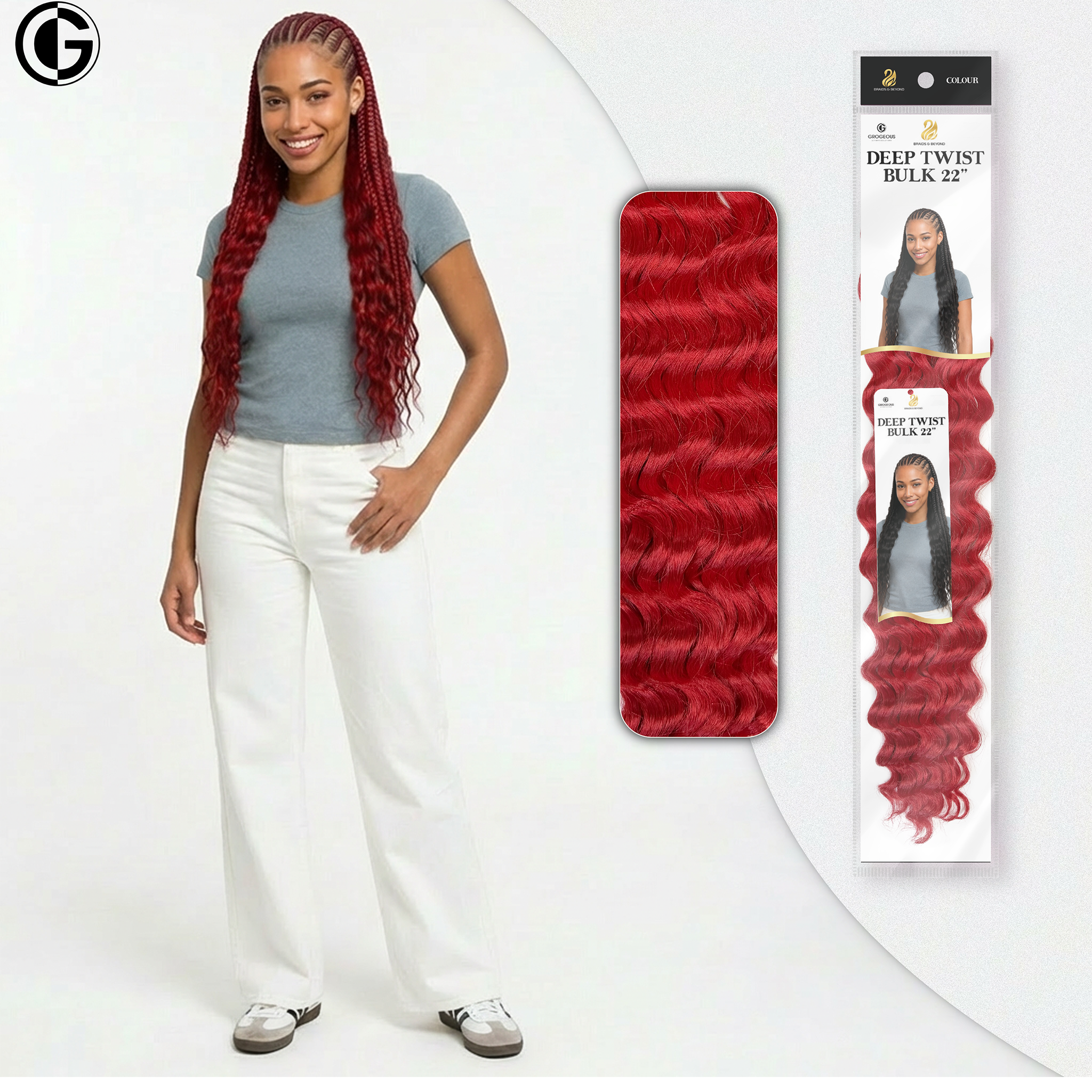 Deep Twist Bulk - Synthetic Hair Extension| Grogeous