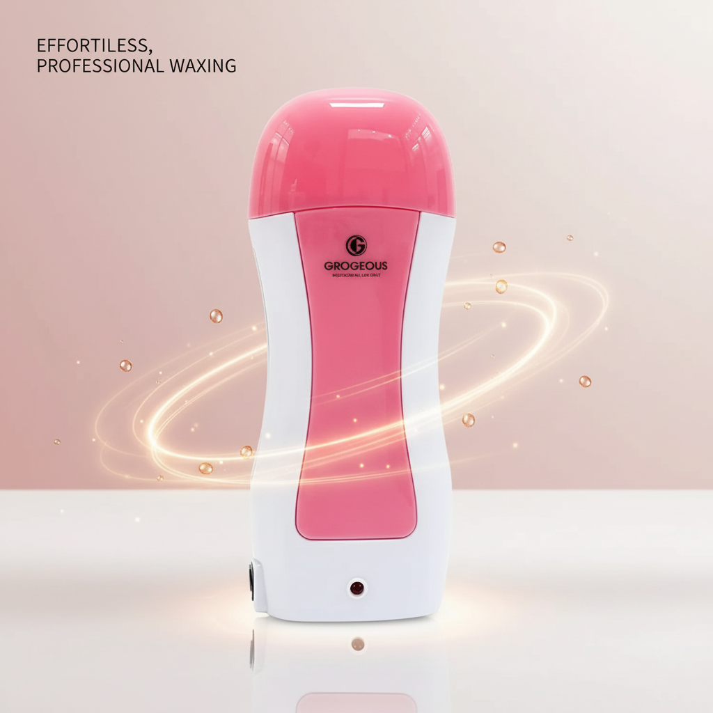 Grogeous Depilatory Wax Heater Full Kit- Professional Wax Warmer, Cartridges & Strips