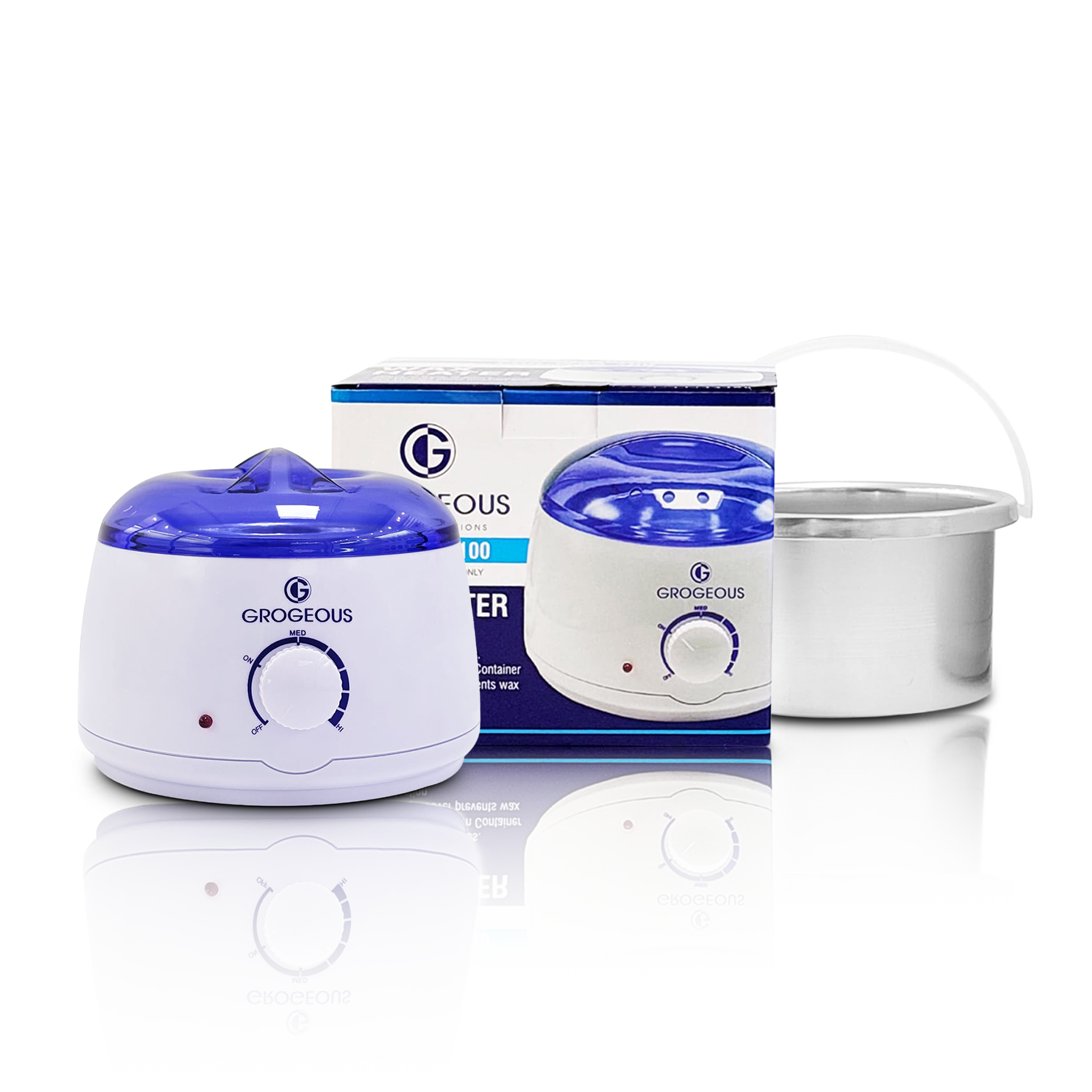 Grogeous Pro-Wax 100 Professional Wax Heater - Multi-Wax Warmer with Aluminium Pot