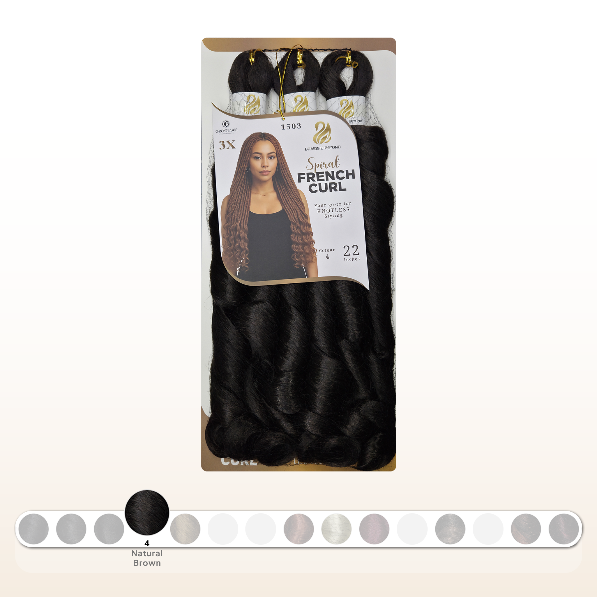 Spiral French Curls - Synthetic | Grogeous