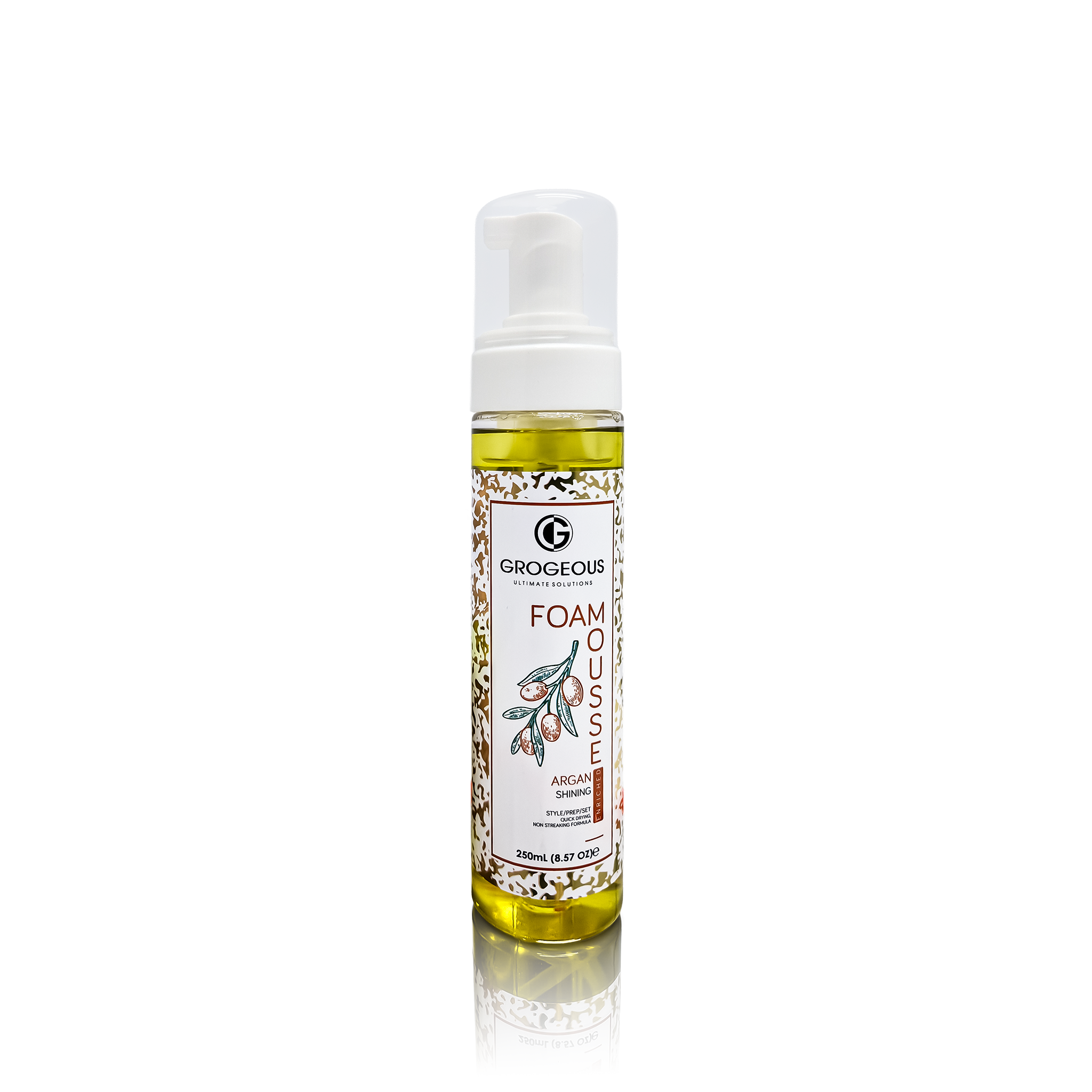 Grogeous Argan Shining Hair Foam - Lightweight Shine & Strength Boost