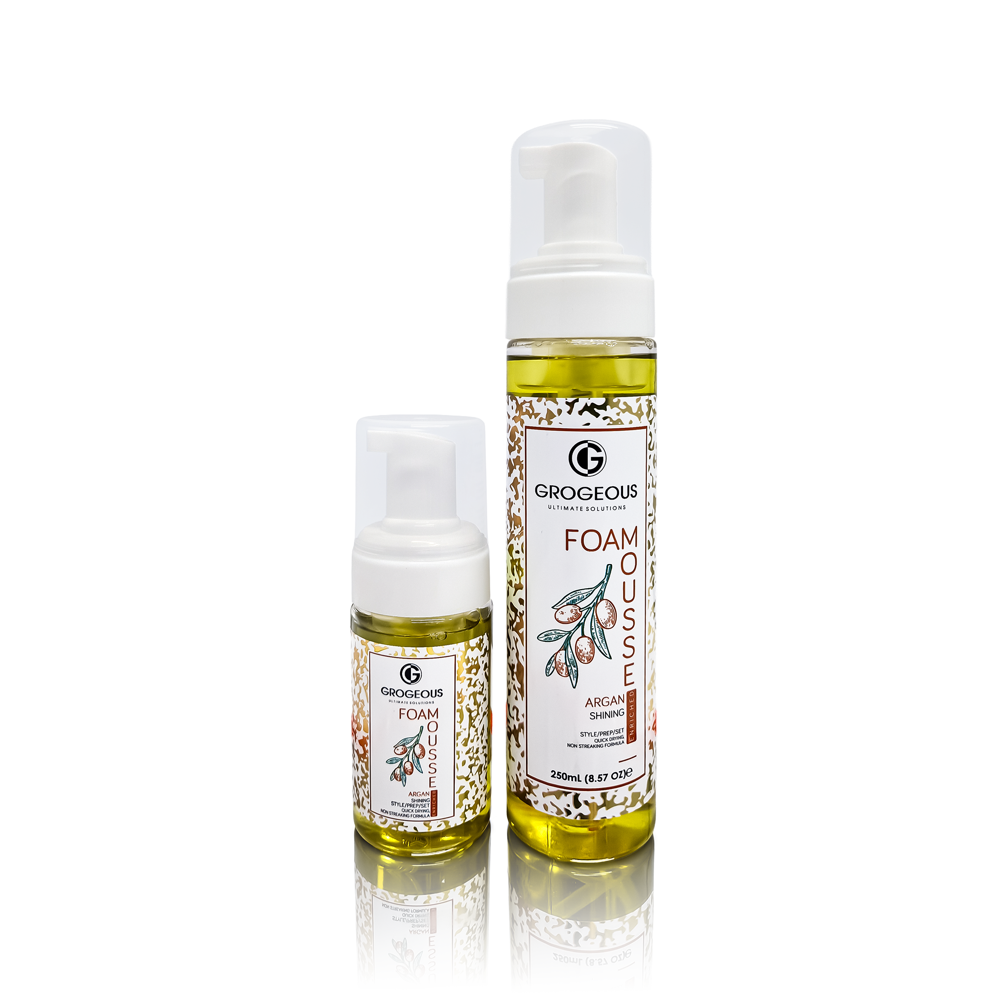 Grogeous Argan Shining Hair Foam - Lightweight Shine & Strength Boost