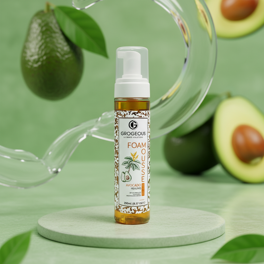 Grogeous Avocado Healing Hair Foam - Deep Repair & Hydration
