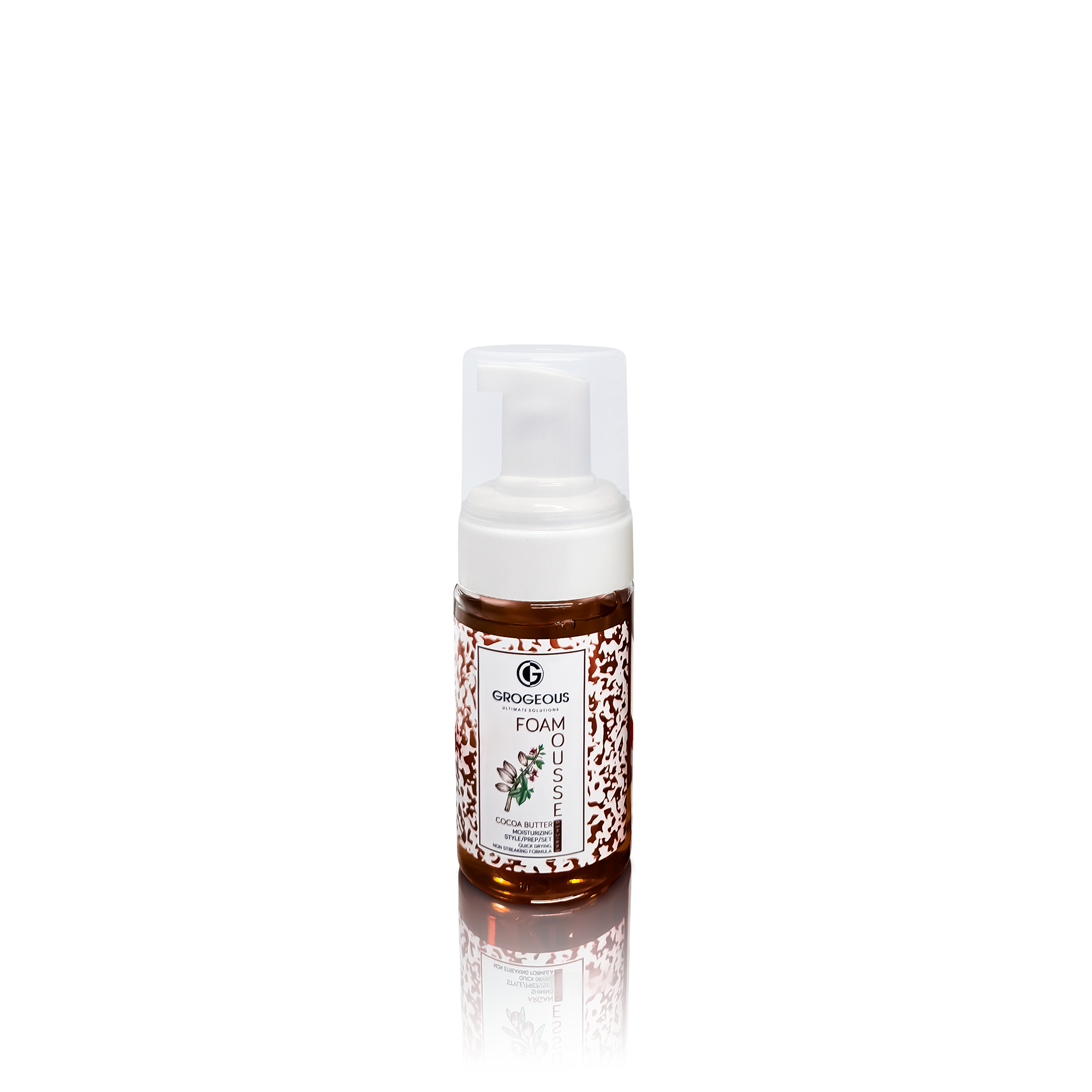 Grogeous Cocoa Butter Moisturizing Hair Foam Mousse - Hydrating & Silky Soft Finish