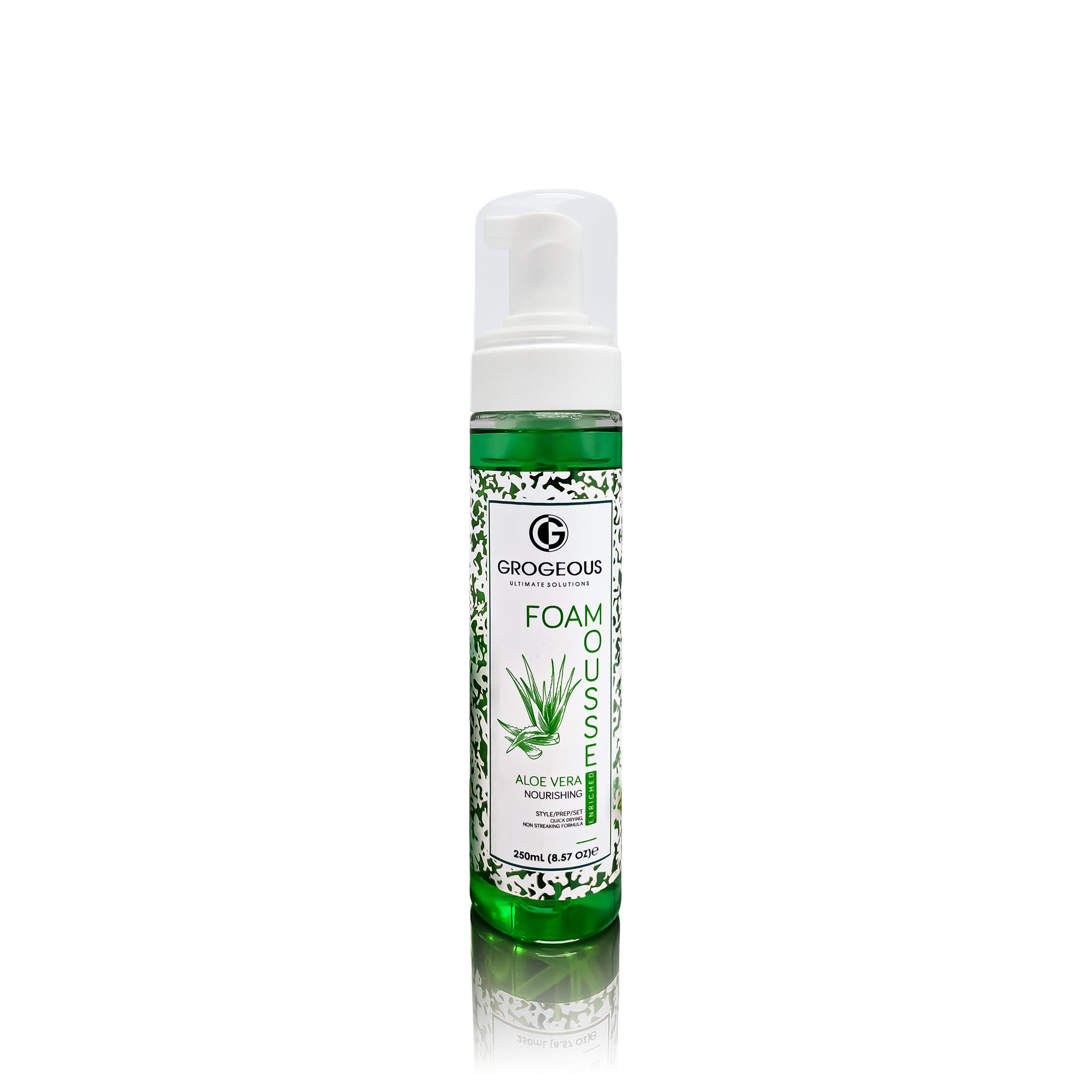 Grogeous Aloe Vera Nourishing Hair Foam Mousse - Hydrating & Strengthening Care
