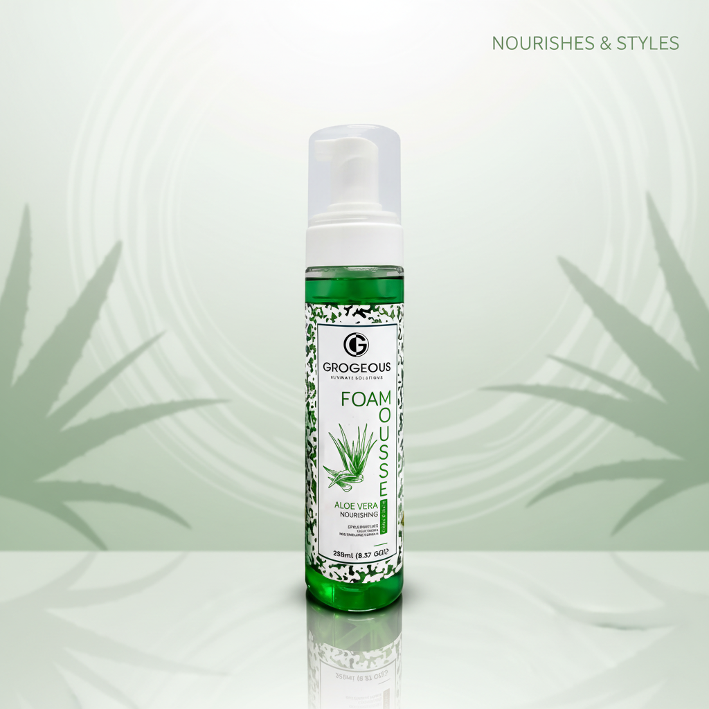 Grogeous Aloe Vera Nourishing Hair Foam Mousse - Hydrating & Strengthening Care