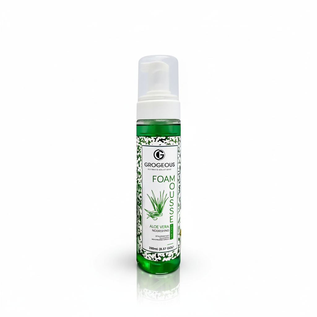 Grogeous Aloe Vera Nourishing Hair Foam Mousse - Hydrating & Strengthening Care