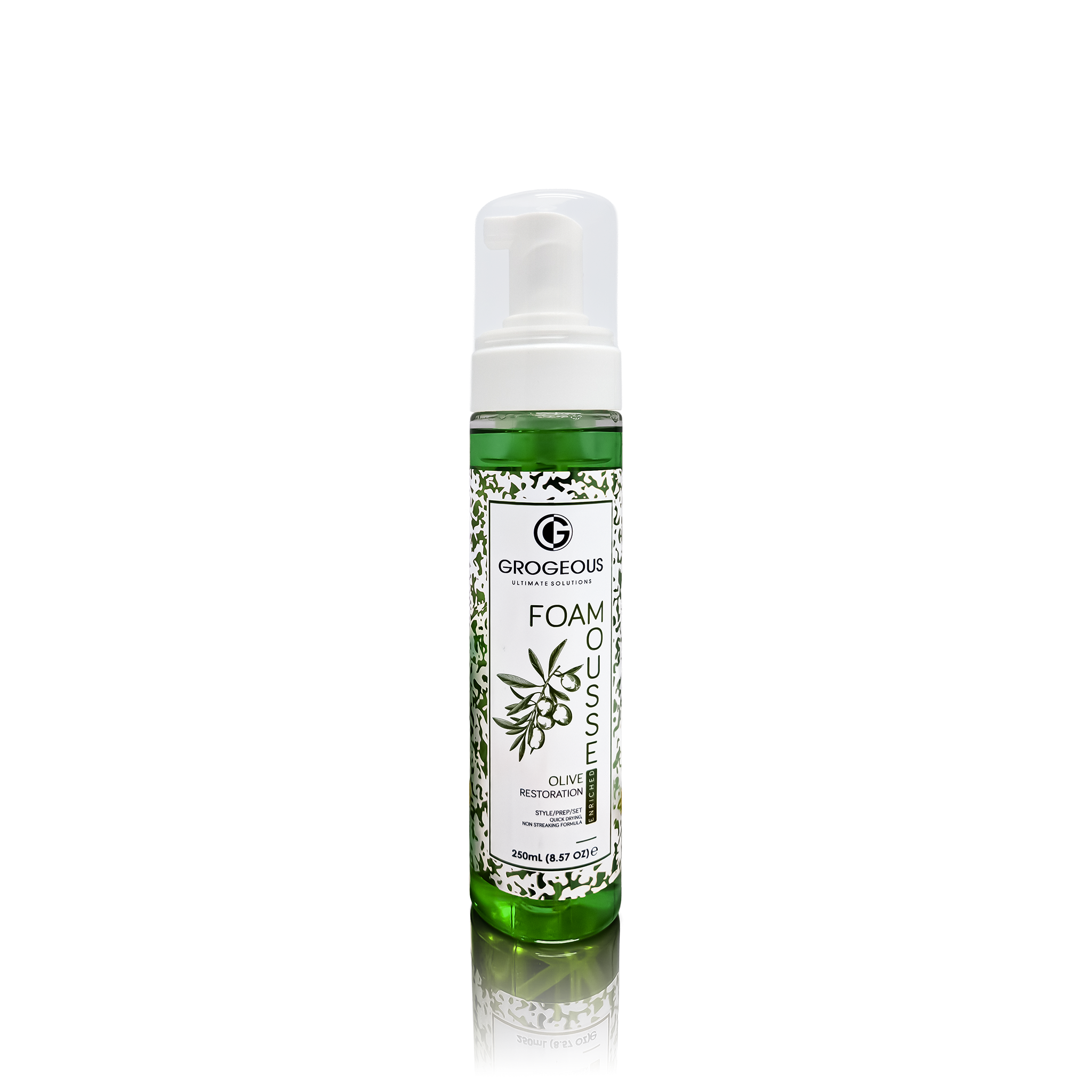 Grogeous Olive Restoration Hair Foam Mousse - Deep Repair & Moisture Care