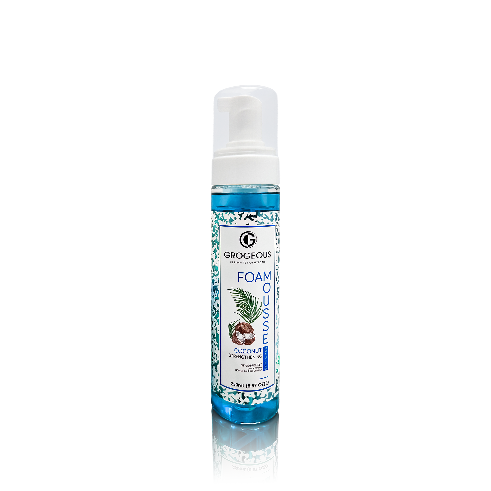 Grogeous Coconut Strengthening Hair Foam Mousse - Deep Moisture & Shine