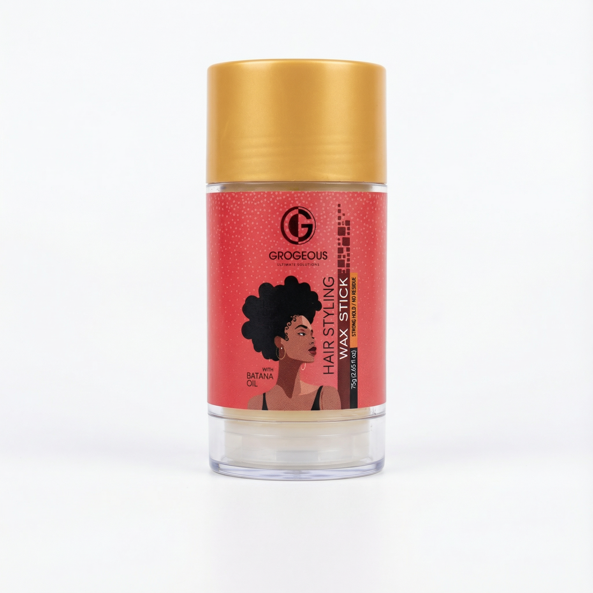 Grogeous Batana Oil Wax Stick - Nourishing Hold & Texture Control 75g (2.65 fl oz)