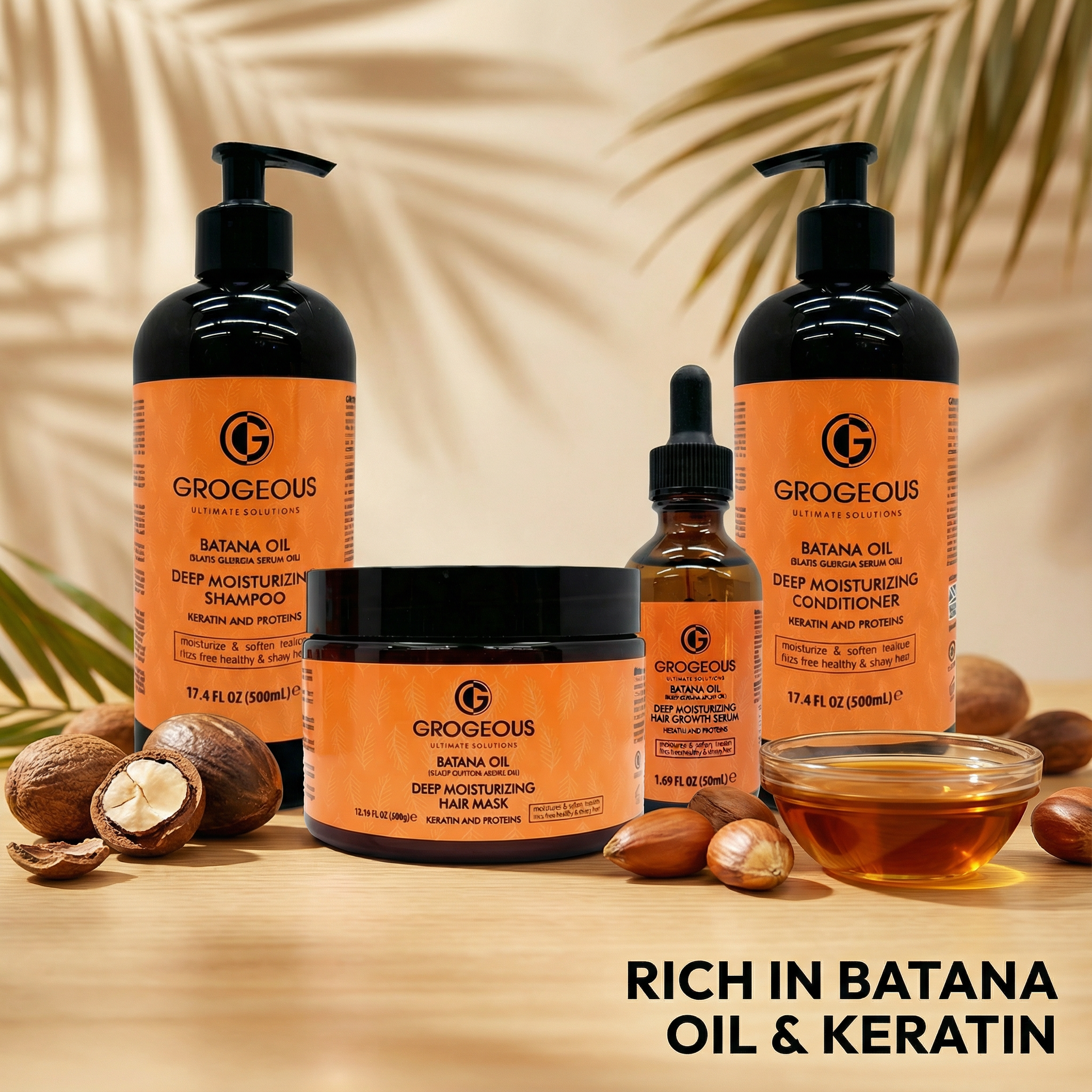 The "Liquid Gold" Batana Restoration Bundle: Complete 4-Step Growth & Repair System