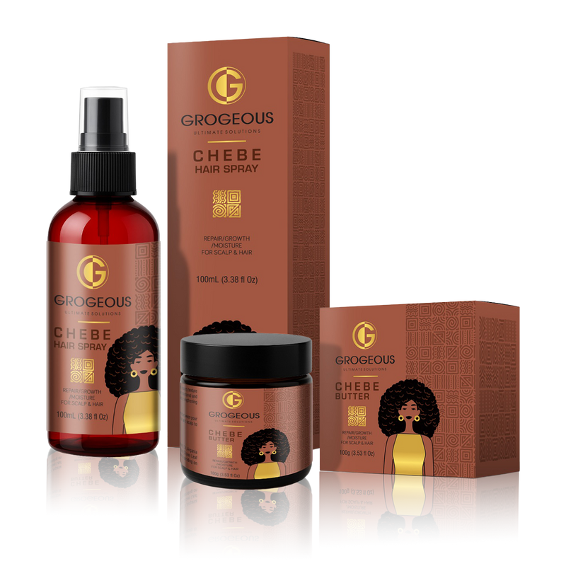 The Chebe Length Retention Duo: Anti-Breakage & Fortifying Growth Kit