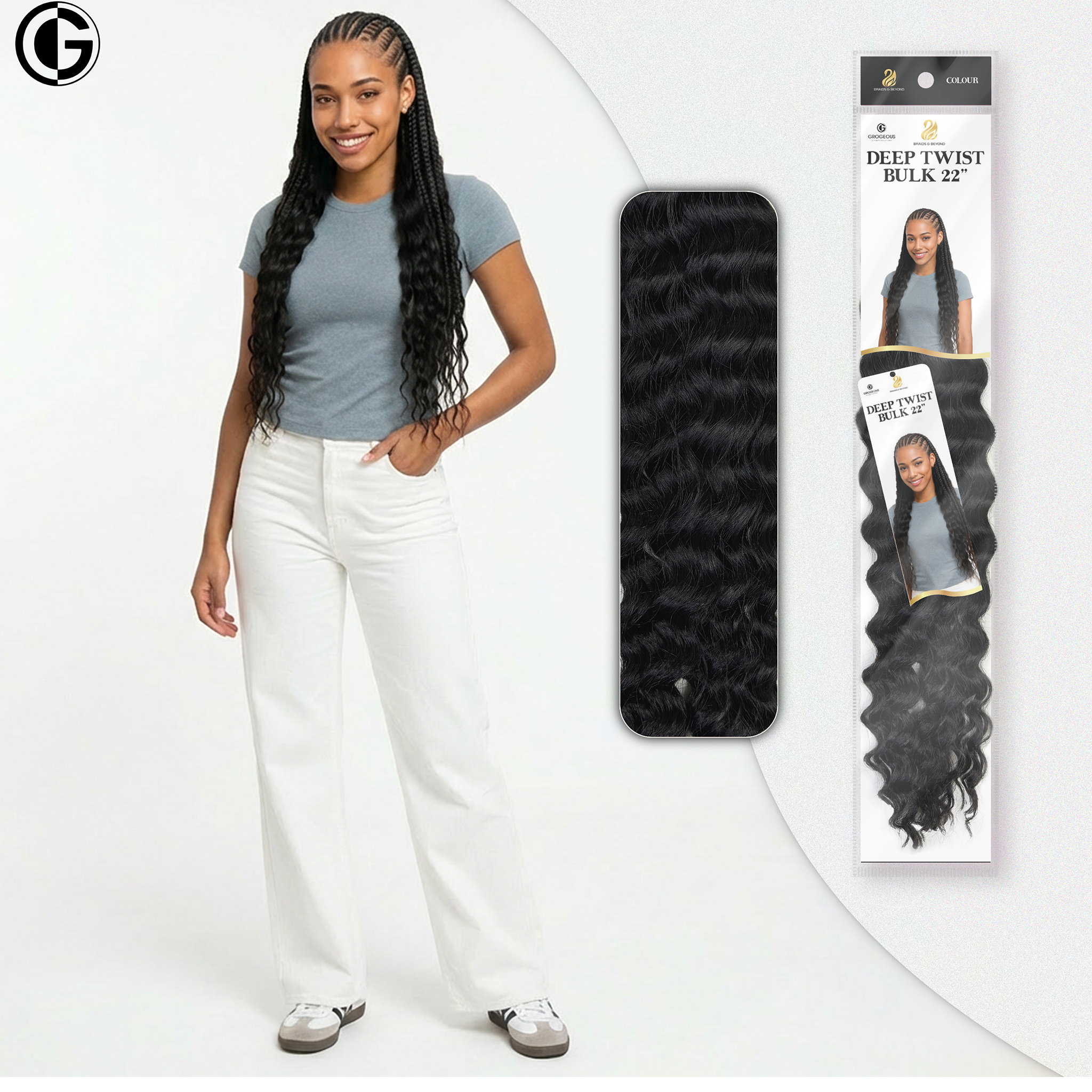 Deep Twist Bulk - Synthetic Hair Extension| Grogeous