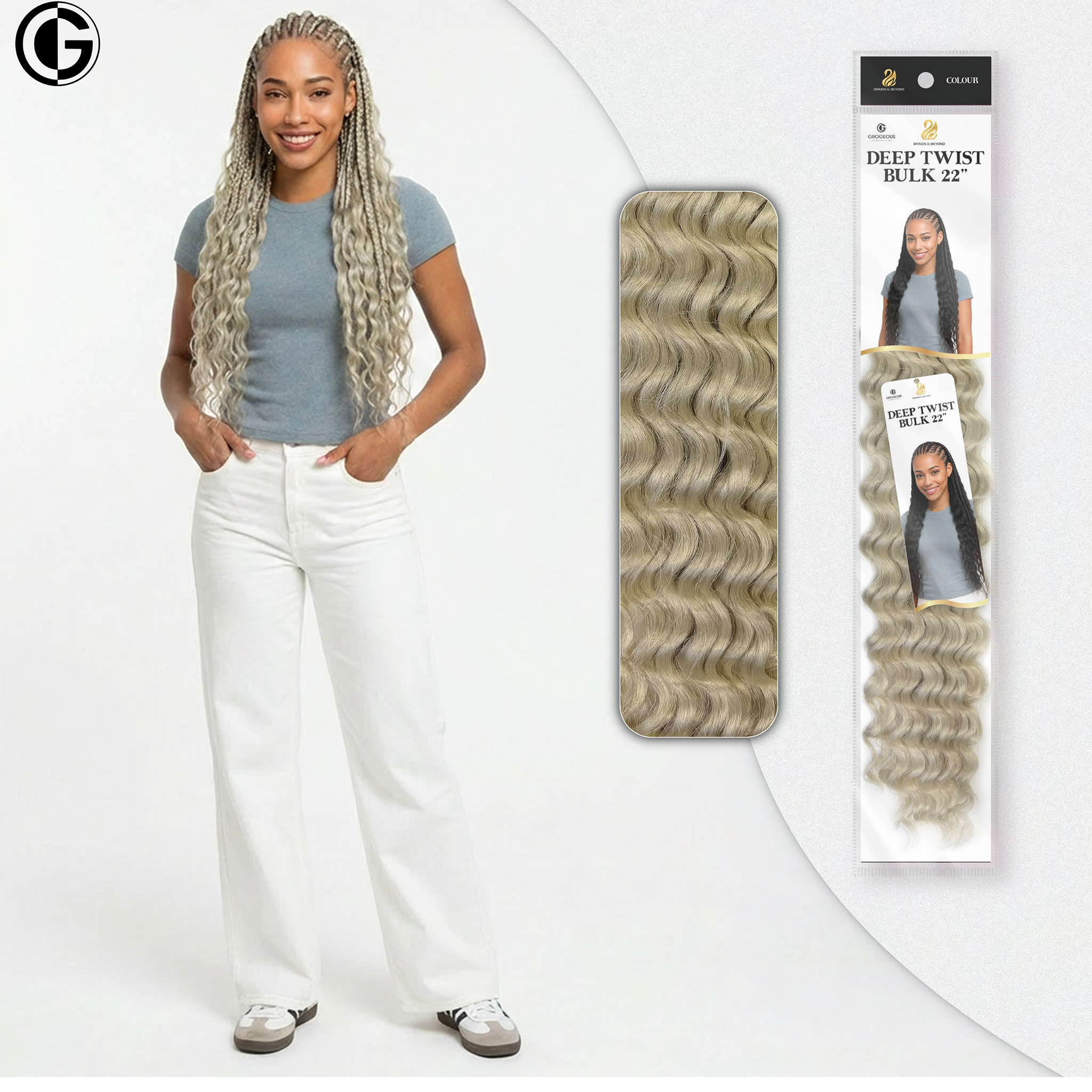 Deep Twist Bulk - Synthetic Hair Extension| Grogeous