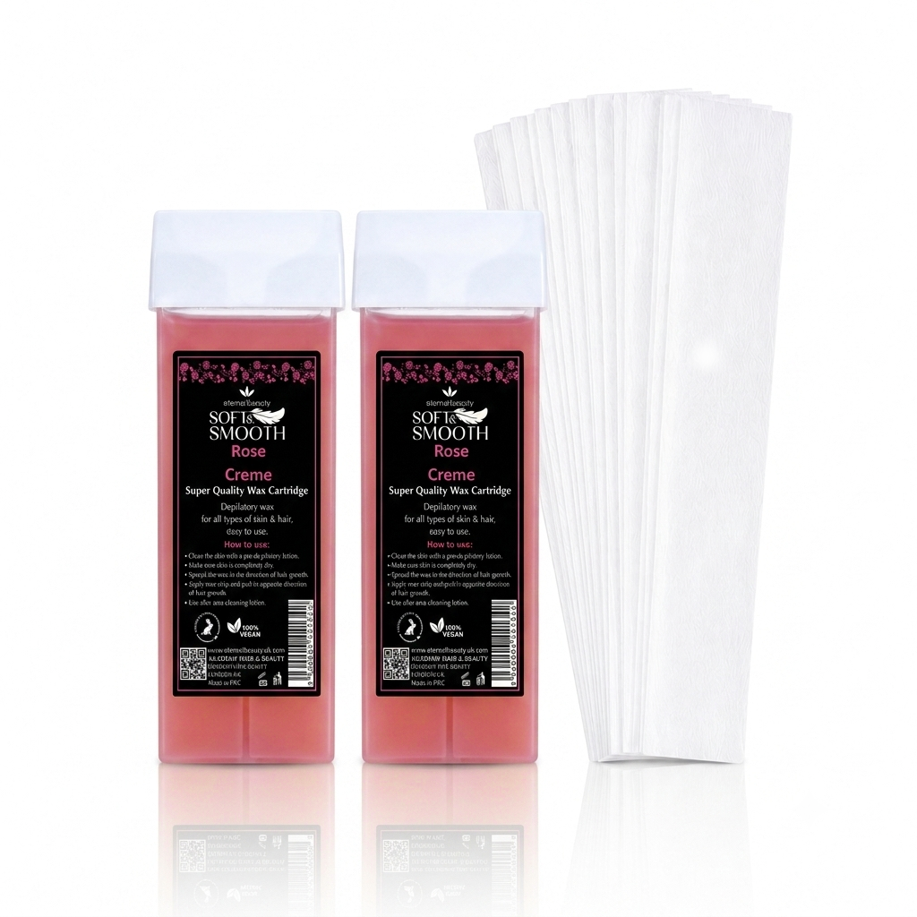 Grogeous Depilatory Wax Heater Full Kit- Professional Wax Warmer, Cartridges & Strips