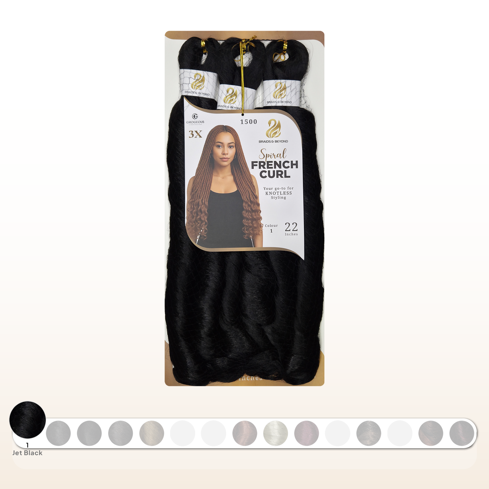 Spiral French Curls - Synthetic | Grogeous