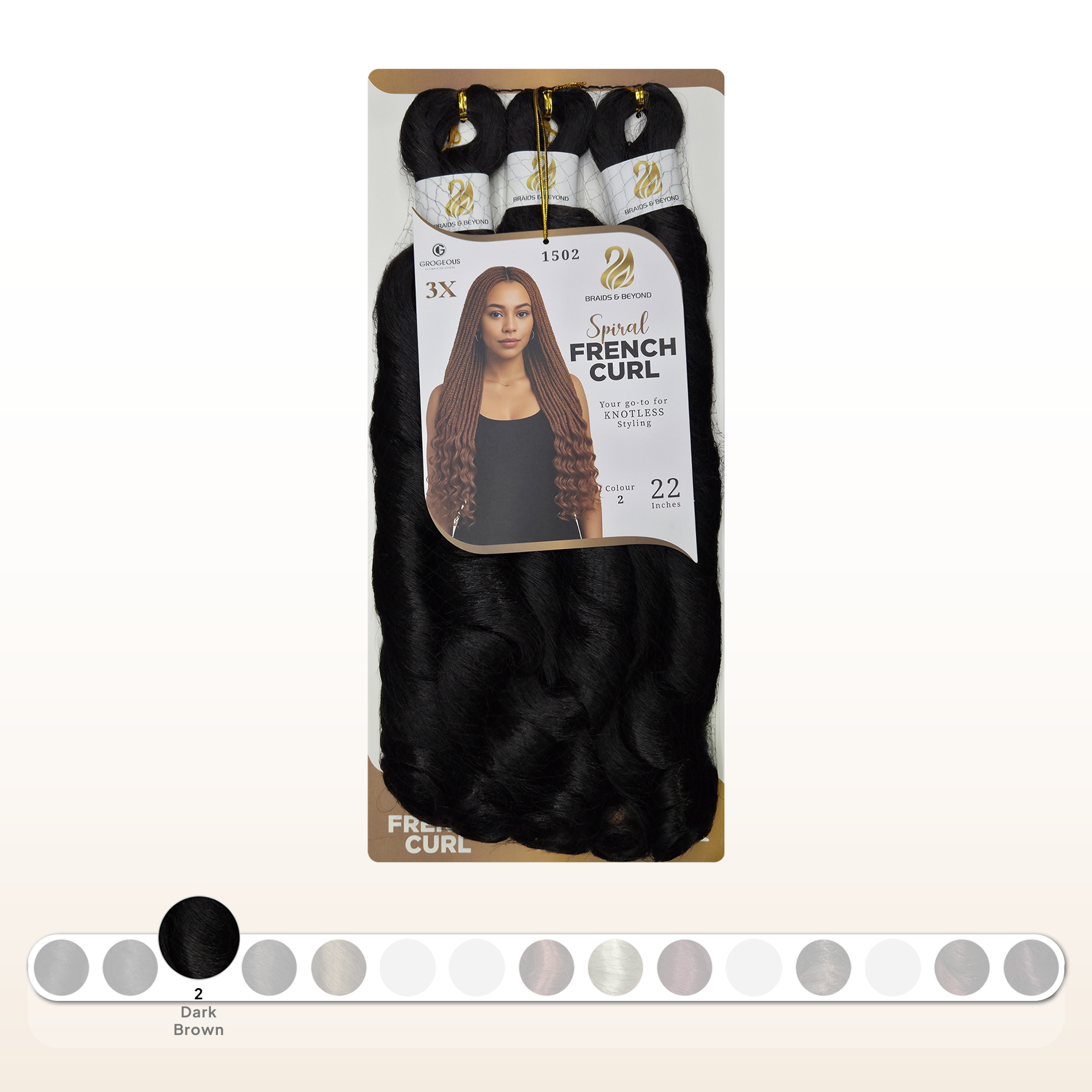 Spiral French Curls - Synthetic | Grogeous