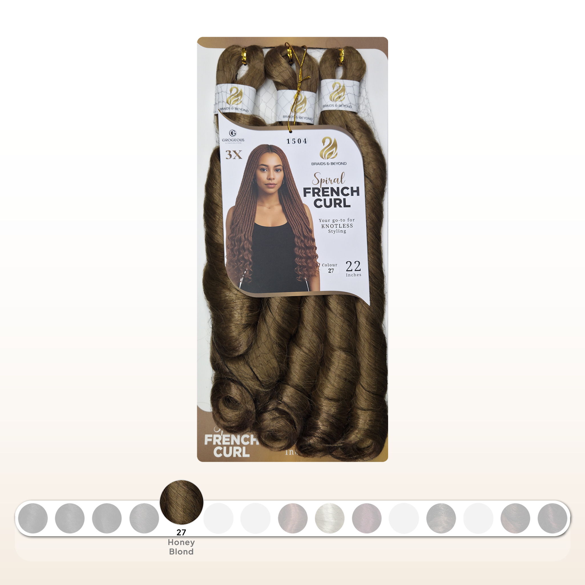 Spiral French Curls - Synthetic | Grogeous