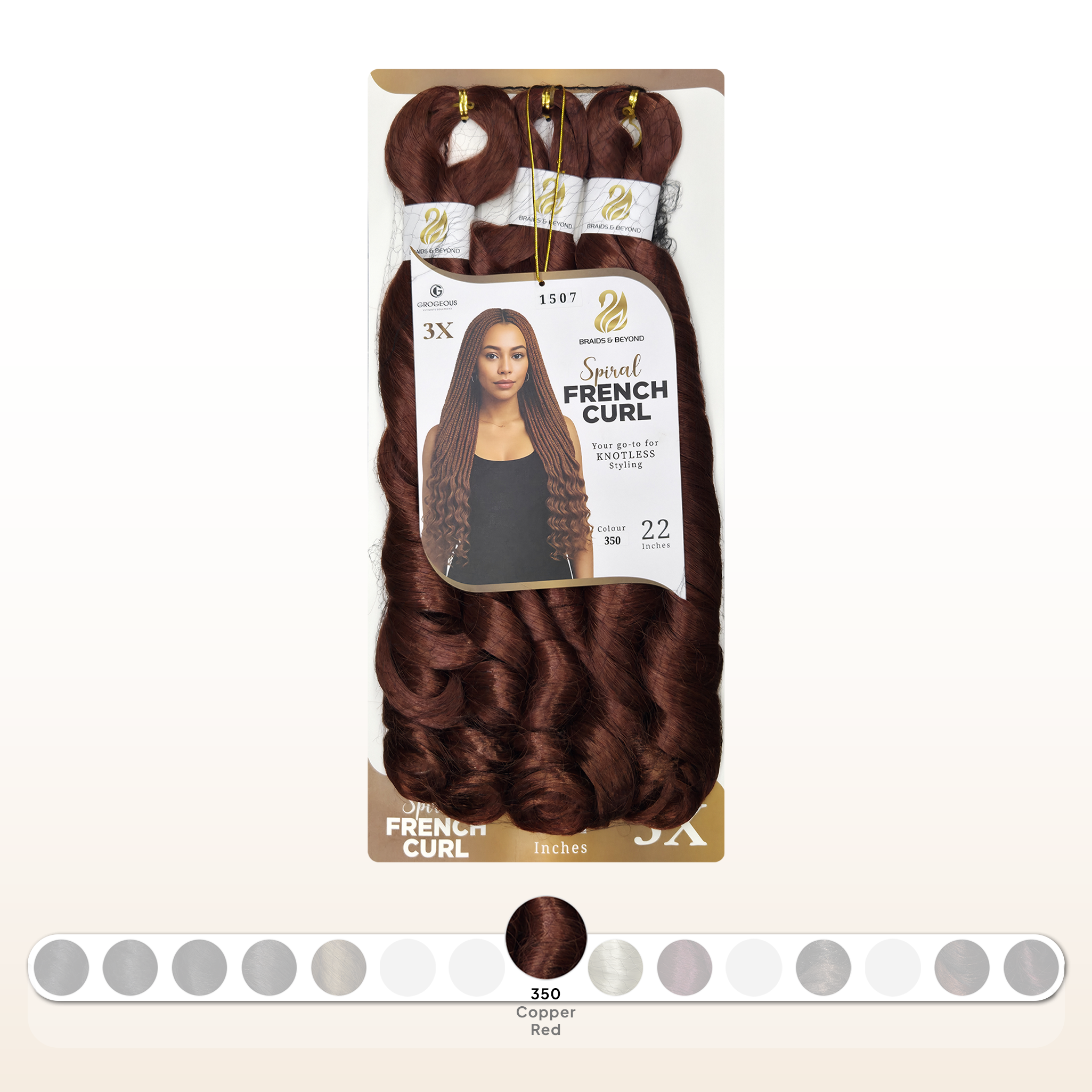 Spiral French Curls - Synthetic | Grogeous