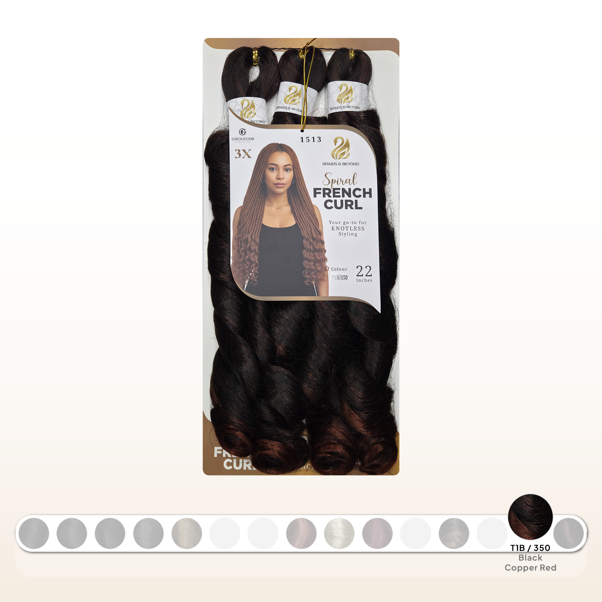 Spiral French Curls - Synthetic | Grogeous