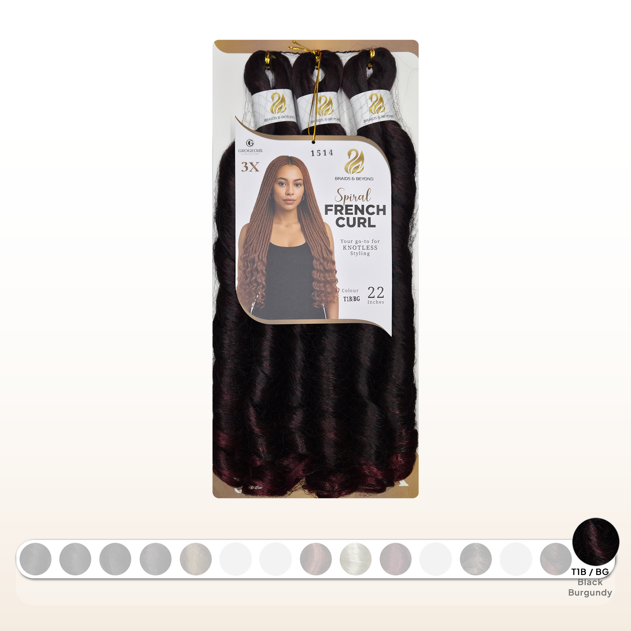 Spiral French Curls - Synthetic | Grogeous