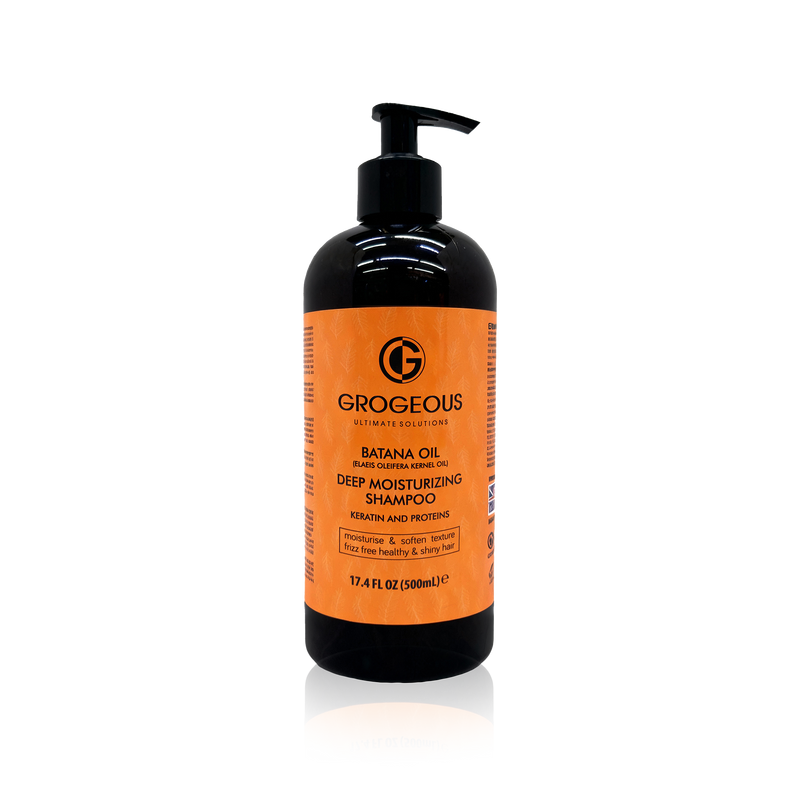 Grogeous Batana Oil Deep Moisturizing Shampoo - Keratin & Protein Care (500ml)