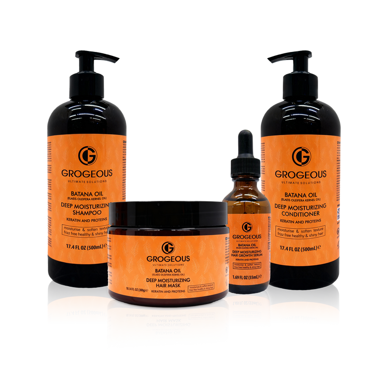 Grogeous Batana Oil - Deep Moisturizing Haircare Set