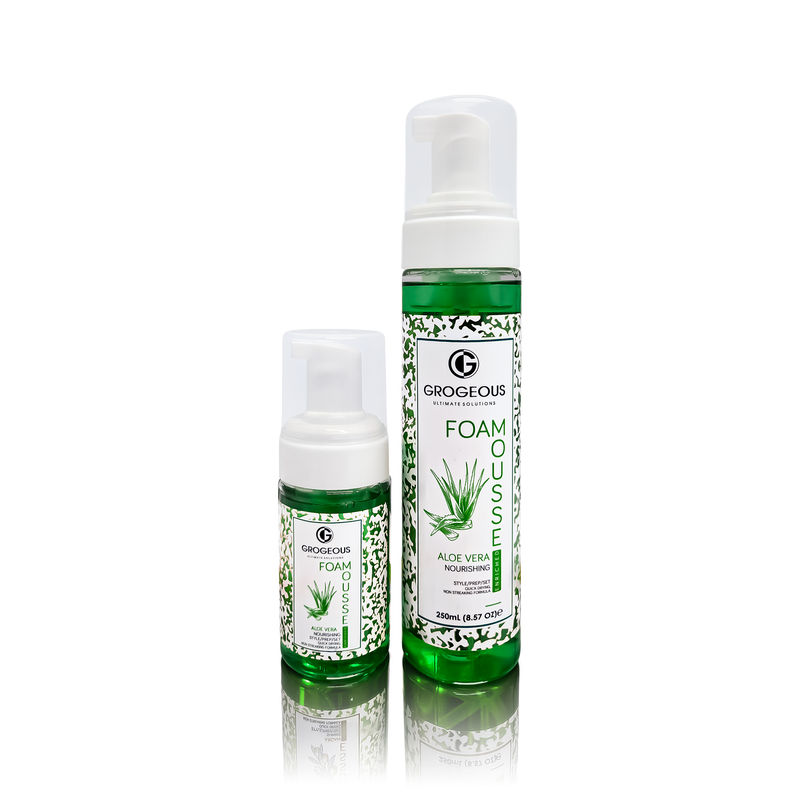 Grogeous Aloe Vera Nourishing Hair Foam Mousse - Hydrating & Strengthening Care