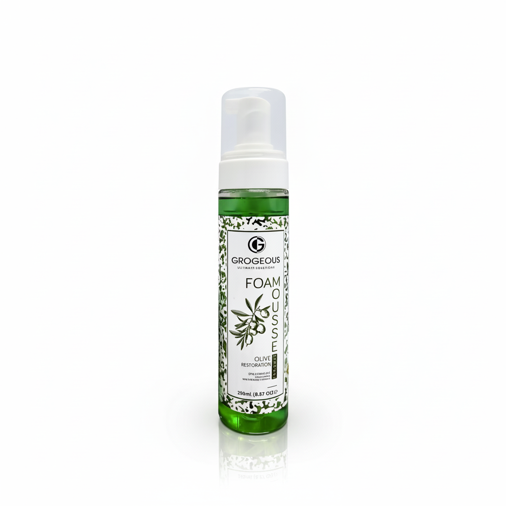 Grogeous Olive Restoration Hair Foam Mousse - Deep Repair & Moisture Care
