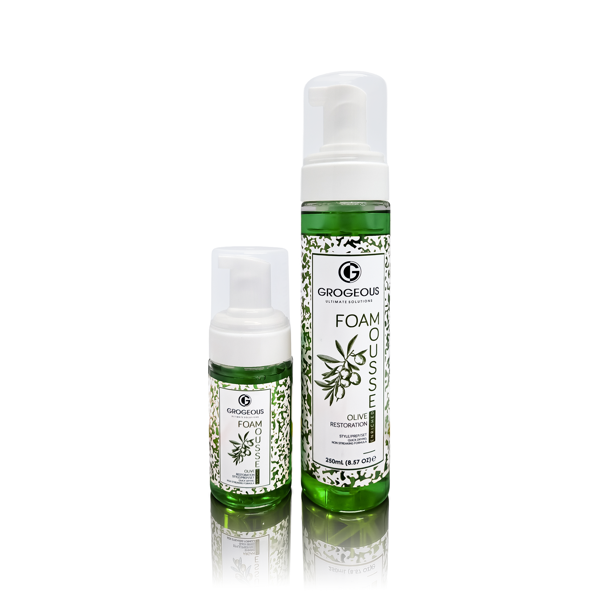 Grogeous Olive Restoration Hair Foam Mousse - Deep Repair & Moisture Care