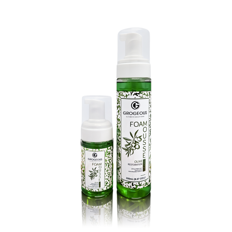 Grogeous Olive Restoration Hair Foam Mousse - Deep Repair & Moisture Care