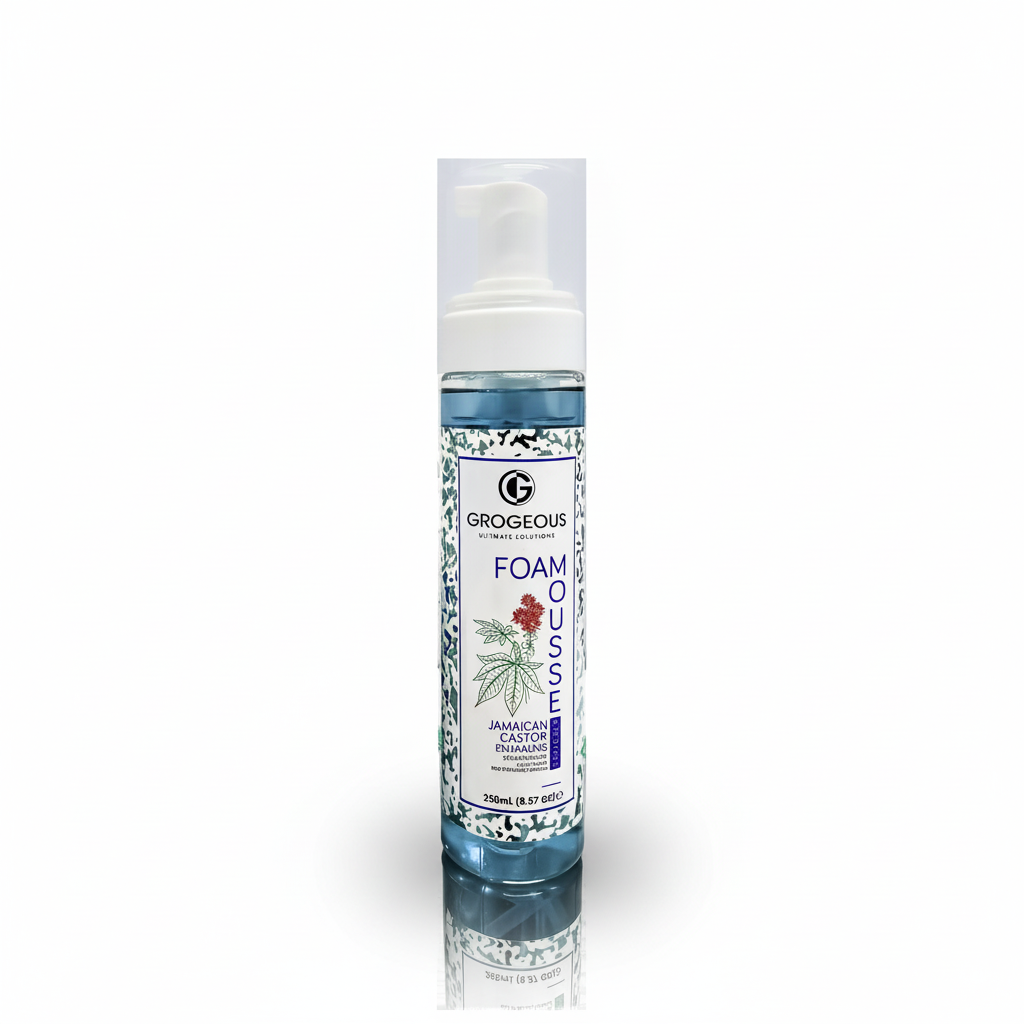 Grogeous Jamaican Castor Enhancing Hair Foam Mousse - Strength & Shine Boost