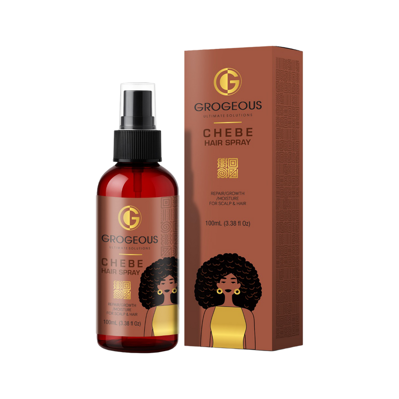 Grogeous Chebe Hair Oil Spray - Repair, Growth & Deep Moisture for Hair & Scalp
