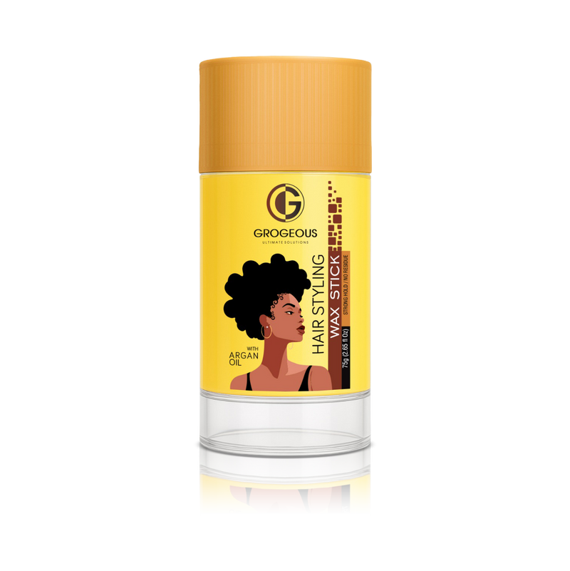 Grogeous Argan Oil Wax Stick - Strong Hold, Shine & Hydration 75g (2.65 fl oz)