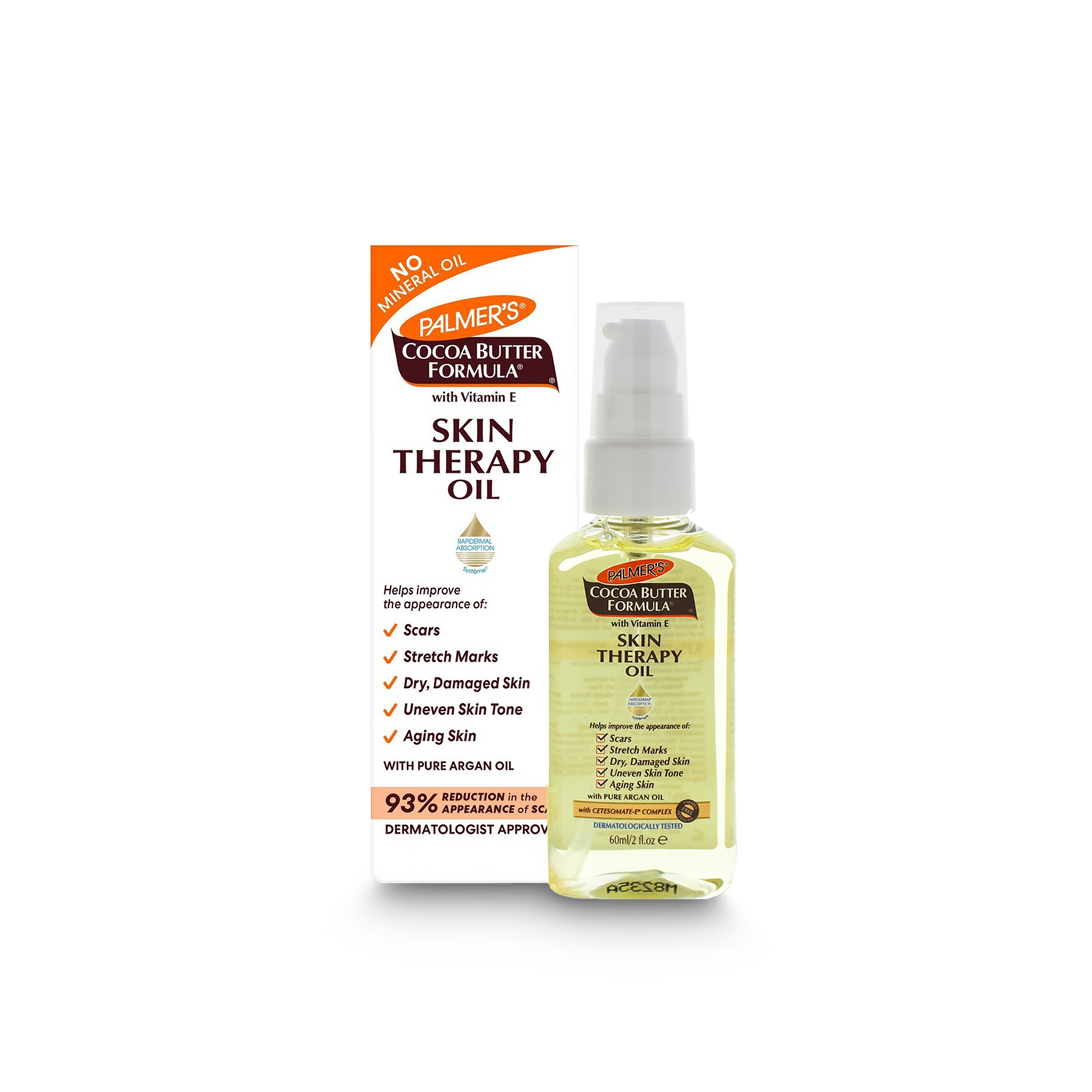 Palmer's Cocoa Butter Formula - Skin Therapy Oil with Vitamin E for Scars & Stretch Marks (60 ml)
